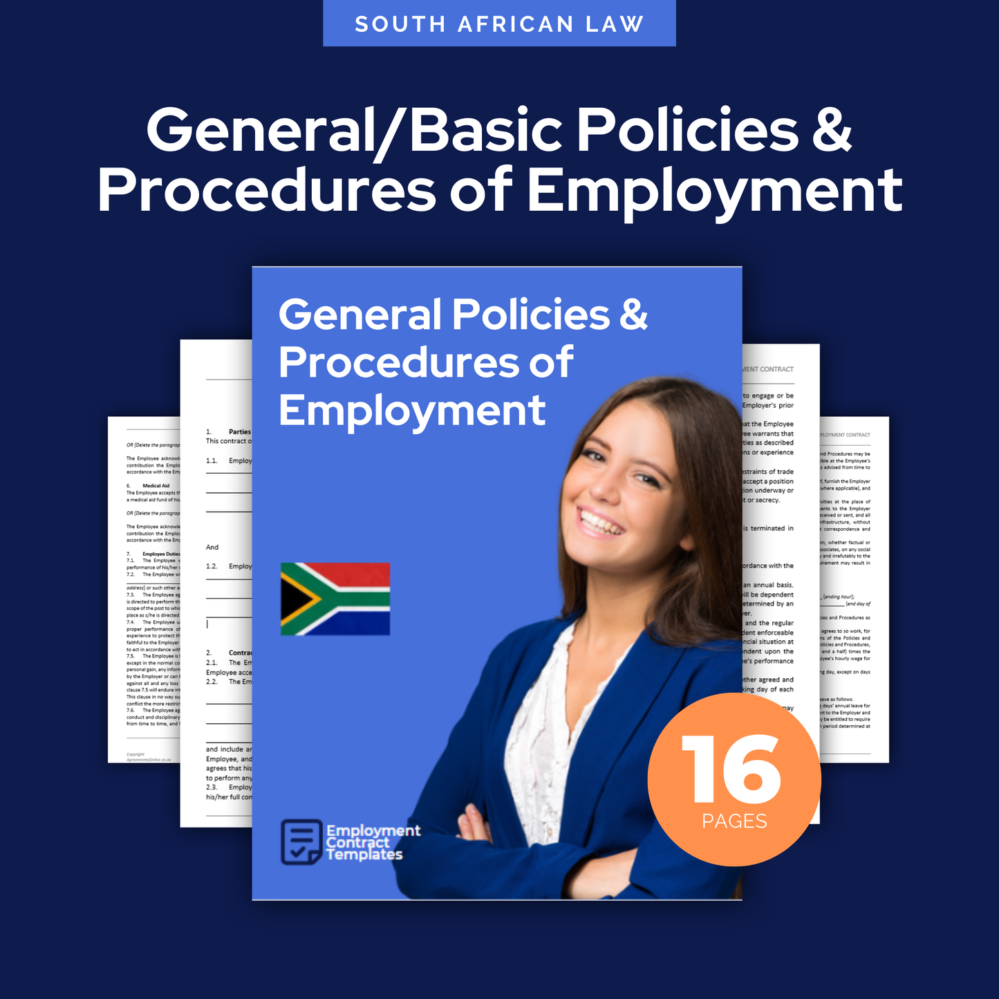 General Policies and Procedures of Employment Template - South Africa