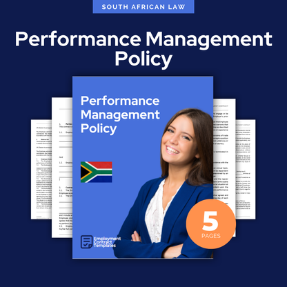 Performance Management Policy Template - South Africa
