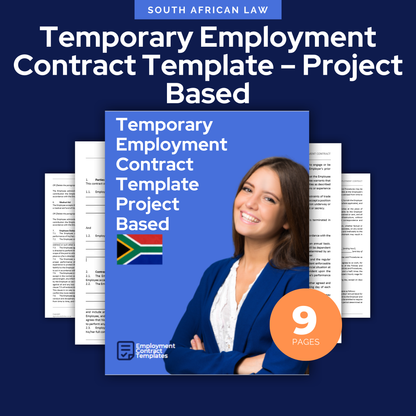 Temporary Employment Contract Template South Africa – Project Based