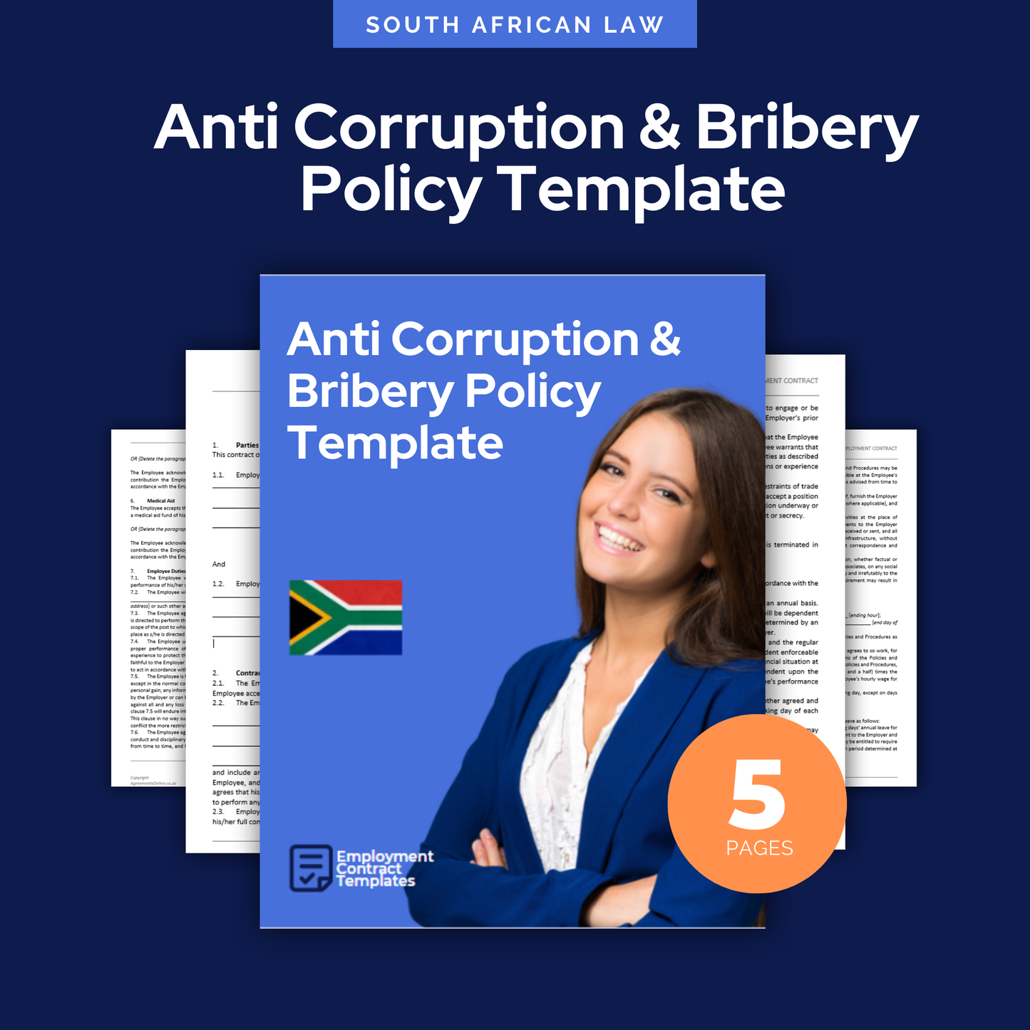 Anti Corruption And Bribery Policy Template - South Africa