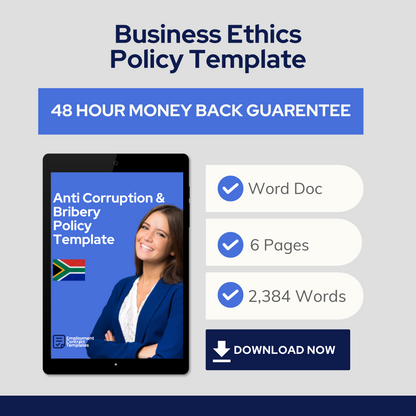 Business Ethics Policy Template - South Africa
