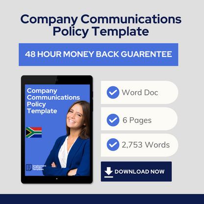 Company Communications Policy Template - South Africa