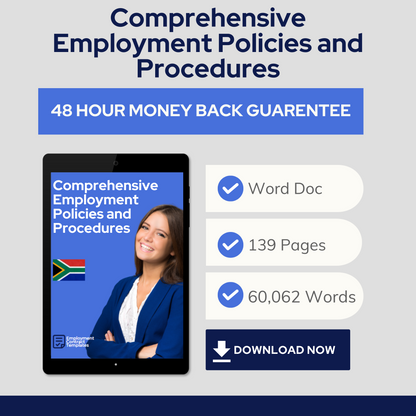 Comprehensive Employment Policies and Procedures Recruitment Pack - South Africa