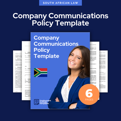 Company Communications Policy Template - South Africa