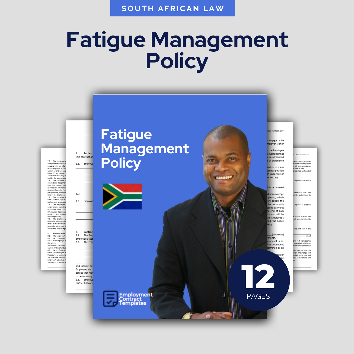 Fatigue Management Policy Template - South Africa