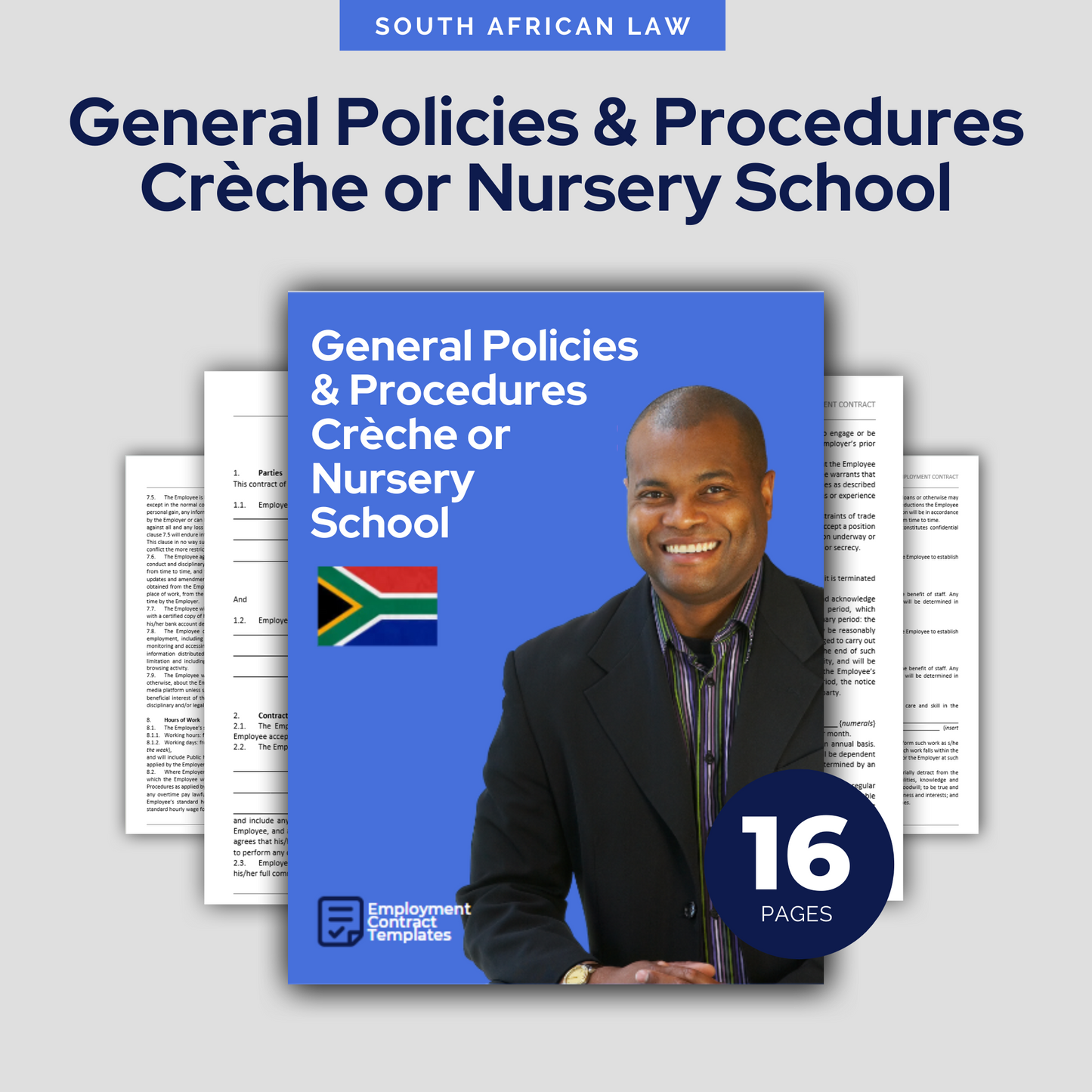 Employment Policies & Procedures - Creche or Nursery School Template - South Africa