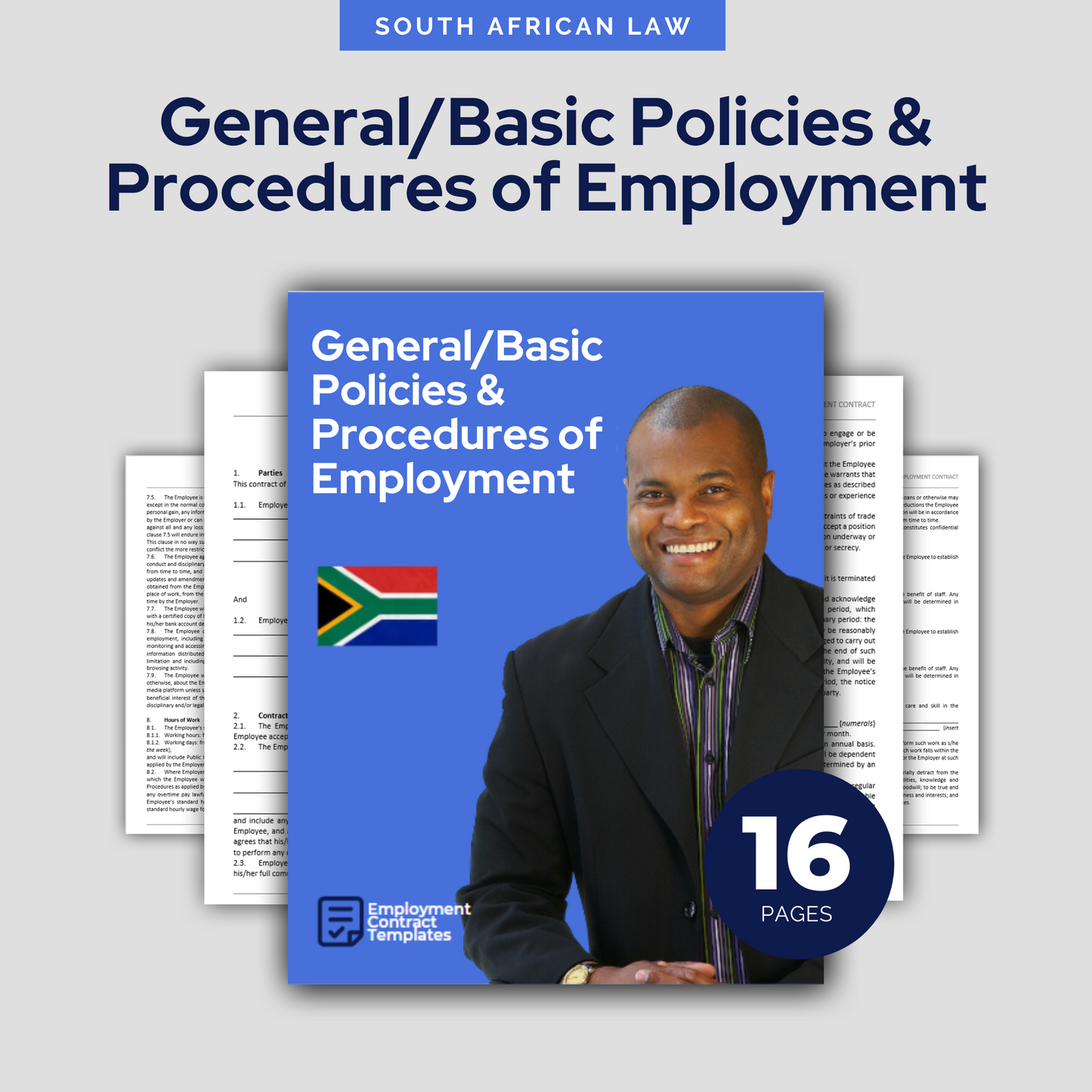 General Policies and Procedures of Employment Template - South Africa