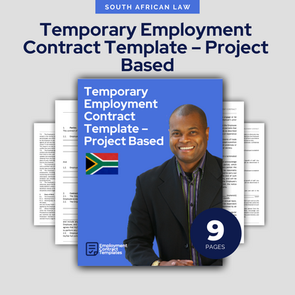 Temporary Employment Contract Template South Africa – Project Based