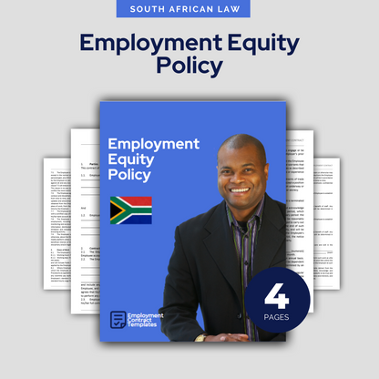 Employment Equity Policy Template - South Africa