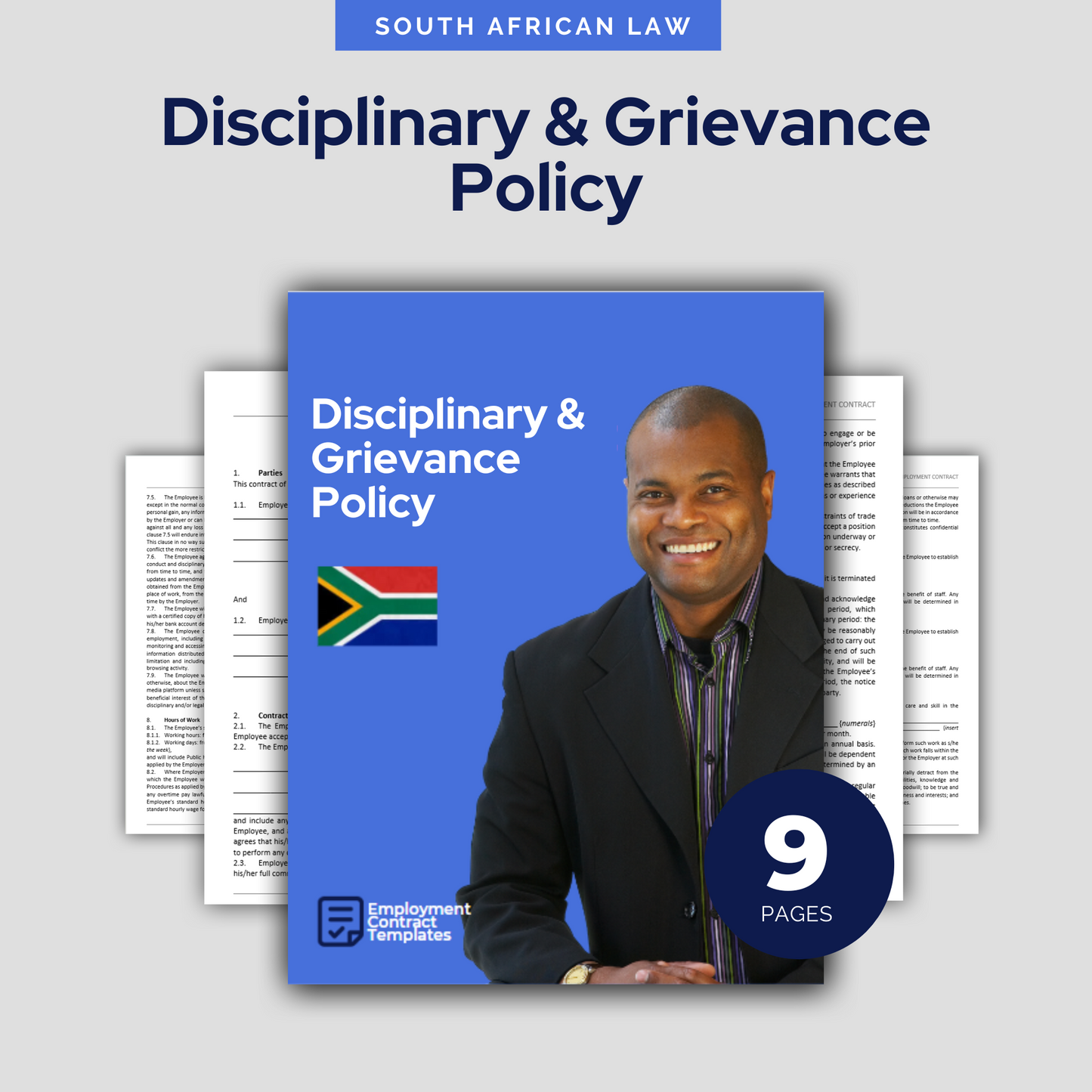 Disciplinary And Grievance Policy Template - South Africa